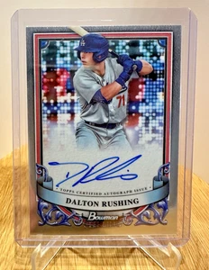 2024 Bowman Sterling Dalton Rushing Auto Prospect RC #PA-DR Los Angeles Dodgers - Bild 1 von 2
