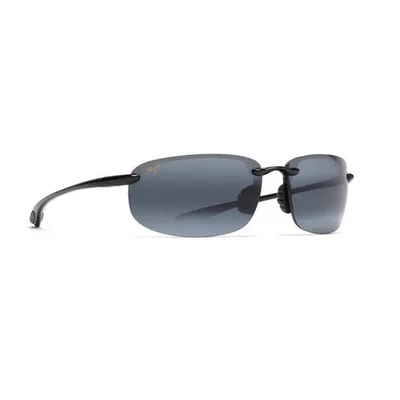 Occhiali da sole Polarizzati  Maui Jim Ho'okipa XLarge MJ456 001 68 14 145 Gloss - Imagen 1 de 4
