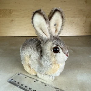 Vintage Steiff Mohair Bunny Swivel Head Glass Eyes 4" Ear Tag - Picture 1 of 11