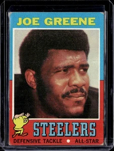 1971 Topps #245 Joe Greene All Star Rookie RC Steelers (HOF) LOW GRADE (wrinkle) - Picture 1 of 2