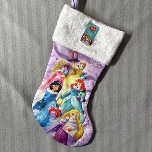 Disney Prinzessin 19 Zoll verzierter Kurt S. Adler lila Weihnachtsstrumpf - Bild 1 von 6
