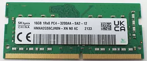 SK HYNIX 16GB 1Rx8 PC4 DDR4 SODIMM LAPTOP RAM 3200MHz HMAA2GS6CJR8N - Picture 1 of 2