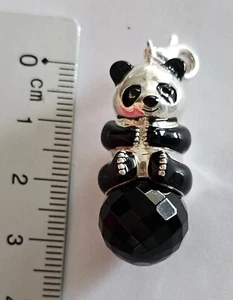 Thomas Sabo XXL Panda auf Obsidiankugel w. Neu - Bild 1 von 3