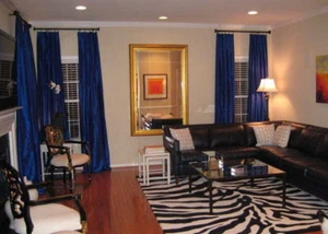 Custom Made for YOU! 100% Silk Dupioni Dupion Drapes Curtains options and colors - Picture 1 of 8