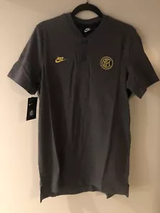 Polo Inter Milan Internazionale Nike Casual Henley Calcio Nuova Con Etichetta Medium Med - Foto 1 di 4
