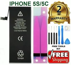 OEM SPEC 1560mAh Li-ion Internal Battery Replacement for iPhone 5S 5C + TOOL KIT - Picture 1 of 7