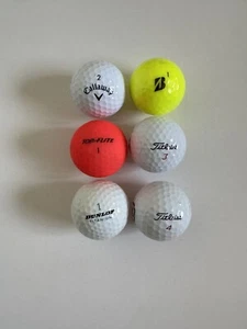 Colorful Golf Balls Set - 6 Pack - Picture 1 of 1
