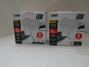 (2-Pk Of 2 Each) Feit LED Plug-In Bulb A19 GU24 Base 60W Dimmable 800 Lumens - Picture 1 of 4