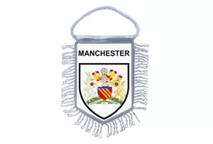 Mini Banner Flagge Wimpel Fenster Spiegel Autos Land Banner Manchester England - Bild 1 von 1