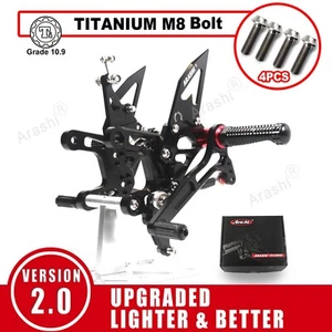 For Kawasaki Ninja ZX10R ABS 2021-2023 Racing Footrest Rearsets and Bolts Screws - Picture 1 of 3
