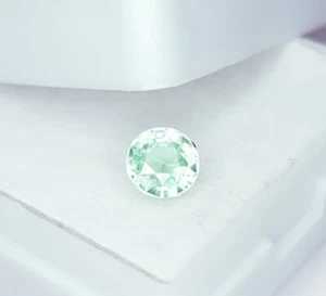 Turmalina natural Paraiba 0,72 quilates piedras preciosas sueltas sin tratar gema redonda certificada - Imagen 1 de 10