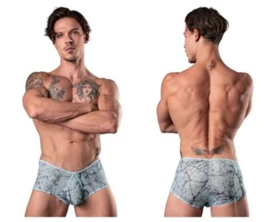 Male Power 130-290 Marble Mesh Micro Mini Short Color Light Blue - Picture 1 of 8