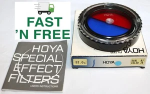 📸 HOYA 52mm Dual-Color R/B (Red/Blue) Glass Camera Filter ~ $0 Fast Ship 📸 - Picture 1 of 1