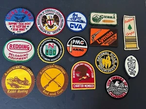 Vintage Gun Patch Lot NRA Hunting Ammo Shooters Reloading Free Shipping - Picture 1 of 9