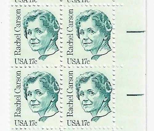 US Rachel Carson 17c Stamp Block of 4 Scott #1857 - Image 1 of 1