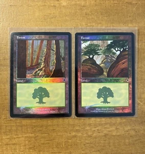 MTG✨FOREST FOIL Lands Set✨Invasion NM/M Common 2000 A. Pollack Art UNPLAYED - Picture 1 of 5