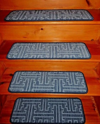 13 = Step 9" x 27" Stair Treads  Woven Wool Carpet - Image 1 of 4