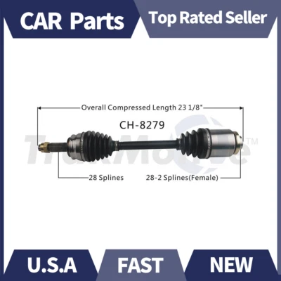For Jeep Patriot Compass Front Pass Right CV Axle Shaft SurTrack CH-8279 NEW_HL - Image 1 of 3