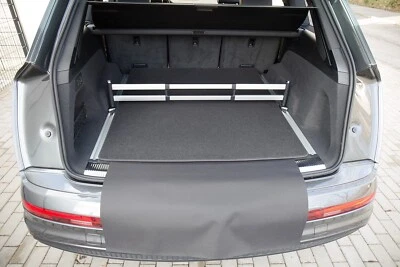 Alfombrilla maletero 3 piezas protector de borde de carga adecuado para Audi Q7 2 4M Quattro 2015- - Imagen 1 de 4