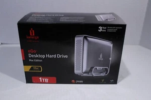 iomega 1tb Terabyte eGo Desktop Hard Drive Mac/PC Edition / HDD 3.5 New Sealed - Picture 1 of 13