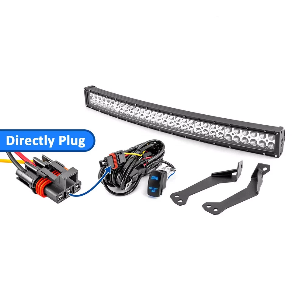 WSAY Para 2021+ Polaris RZR Trail S 1000/900 Techo 32" Kit de Soportes de Barra de Luz LED Foto 1 de 4
