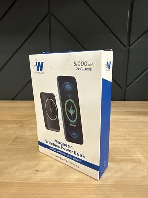 Banco de alimentación inalámbrico magnético Just Wireless 5.000 mAh para dispositivos MagSafe - Gris Foto 1 de 4