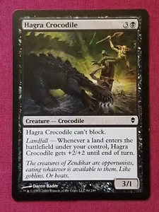 Magic The Gathering ZENDIKAR HAGRA CROCODILE card MTG - Picture 1 of 2