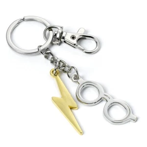 New Official Harry Potter Glasses & Lightning Bolt Keyring - Picture 1 of 2