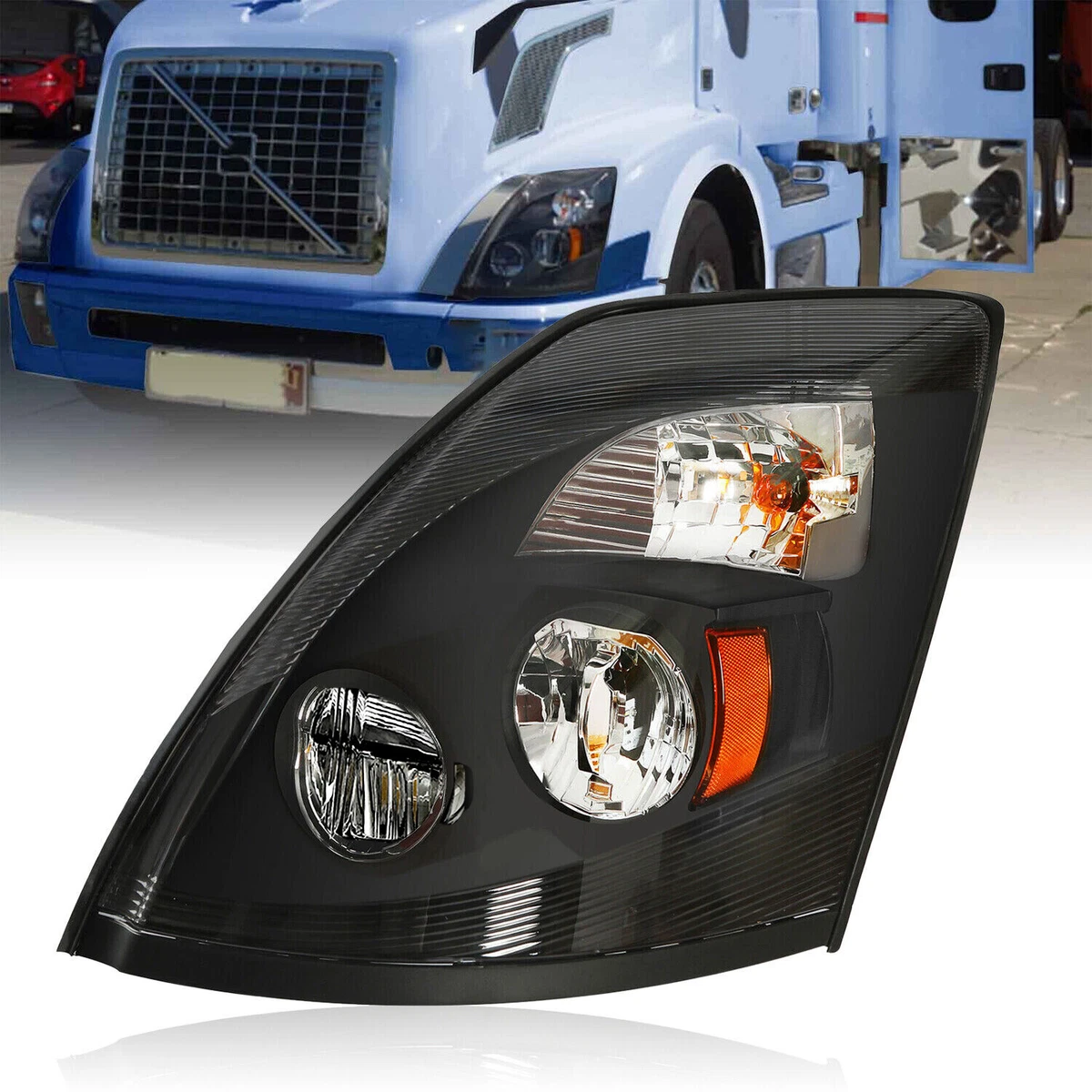 Conjunto De Faros Delanteros Compatible Con Volvo VNL VNM 2004-2015