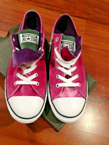 Scarpe Converse All Star Check Taylor Junior Ragazze CTAS Double Ton OX Rosa Taglia 5