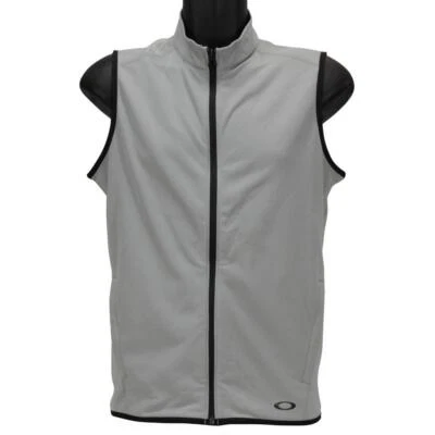 Oakley Range Vest Mens Size L Large Stone Gray Full Zip Casual Sleeveless Vest - Image 1 of 4