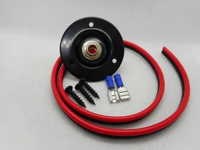 Placa Jack de cabina de altavoz con tornillos Mntg, 20" de cable, conector Rean de 1/4" y 2 terminales Foto 1 de 4