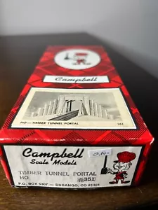 CAMPBELL MASSSTAB MODELLE #351 HO Holztunnel Porta1 Handwerker Bausatz 1:87 - Bild 1 von 1