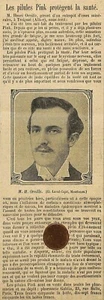 TREIGNAT (03) HENRI OREILLE / PILULES PINK PUBLICITE 1909 - Foto 1 di 1