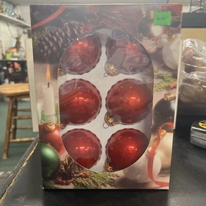 Vintage Holiday Time Glas Weihnachtsschmuck Süßigkeiten Apfel rot IOB USA - Bild 1 von 5