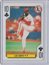1991 U.S. Playing Card Co. 10 of Clubs Lee Smith St. Louis Cardinals
