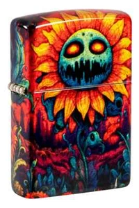 Zippo 46267, Ghoulish Sunflower Design, 540 Fusion Windproof Lighter, NEW - Picture 1 of 4