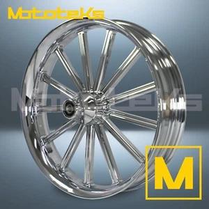 RUEDA MAG 26" 26X3.5 TRECE FORJADA CROMADA PARA HARLEY TOURING BAGGER LLANTA DELANTERA - Imagen 1 de 5