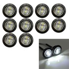 12V Mini Round LED Side Marker Indicator Lorry Trailer Bullet Clearance Lights