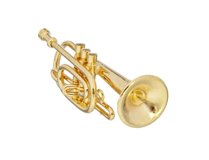 Dolls House Pocket Trumpet in Case Brass Band Orchestra Concert Music Instrument - Picture 1 of 8