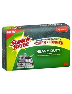 Scotchbrite Heavy Duty Thick Scourer 4 Pack - Picture 1 of 1