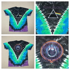 Vintage Y2K Pink Floyd T-Shirt Mens Large Dark Side of the Moon Liquid Blue 2004 - Picture 1 of 15