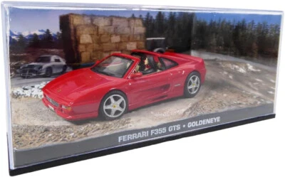 Diorama Ferrari F355 Gts James Bond 007 Film Goldeneye 1:43 Universal Hobbies - Immagine 1 di 4