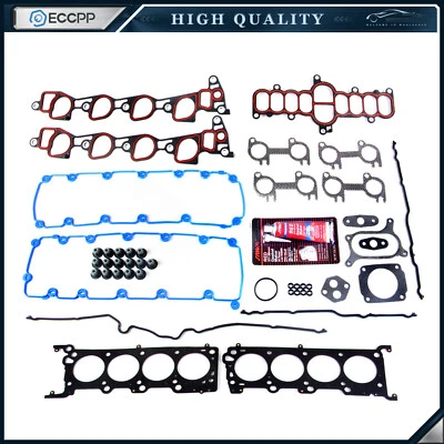 Juego de juntas de culata ECCPP para Ford E-150 Econoline Club Wagon 1997-1999 5,4 L SOHC Foto 1 de 4