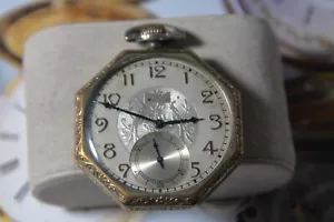 Vintage 1918 ELGIN Grade 345 12s 17J Pocket Watch --4 Repair - Picture 1 of 10