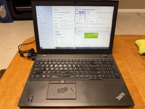 Lenovo Thinkpad T550 - i5-5600U - 16GB RAM- 500GB SSD (DUAL BATT / OK SHAPE) - Picture 1 of 4