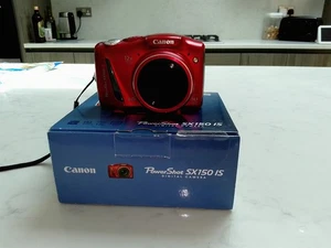 Cámara digital Canon PowerShot SX150IS roja, 14,1 MP, zoom 12x, PC1677 - Imagen 1 de 7