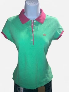 Vintage Y2K Ralph Lauren Polo Jean Co Limettengrün Rosa Besatz Größe XS - Bild 1 von 8