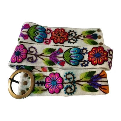 Peruvian Wool Belt Hand-knitted Fine 100% Handmade New Peru Folck Art Ethnic New - Image 1 of 4