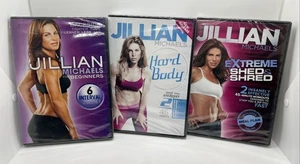 Jillian Michaels Fitness DVD 3 pack for Beginners, Hard Body, Extreme Shred NEW! - Imagen 1 de 2